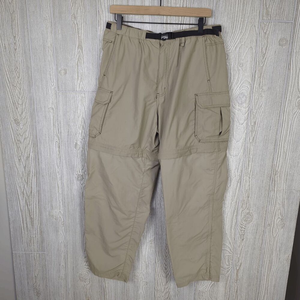 Vintage Y2K REI UPF 50+ Men’s 32 Large Tan Zip Away Pants Shorts Cargo